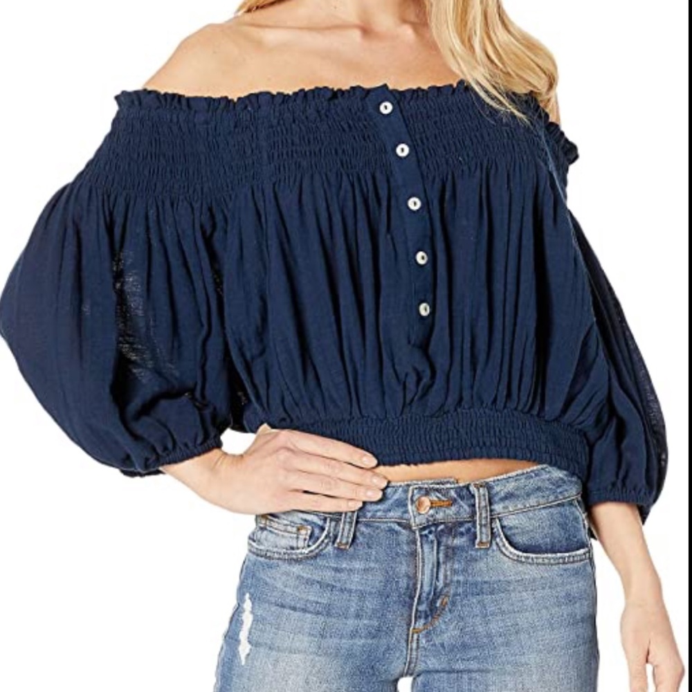 We The Free Dancing Til Dawn Top Off Shoulder New